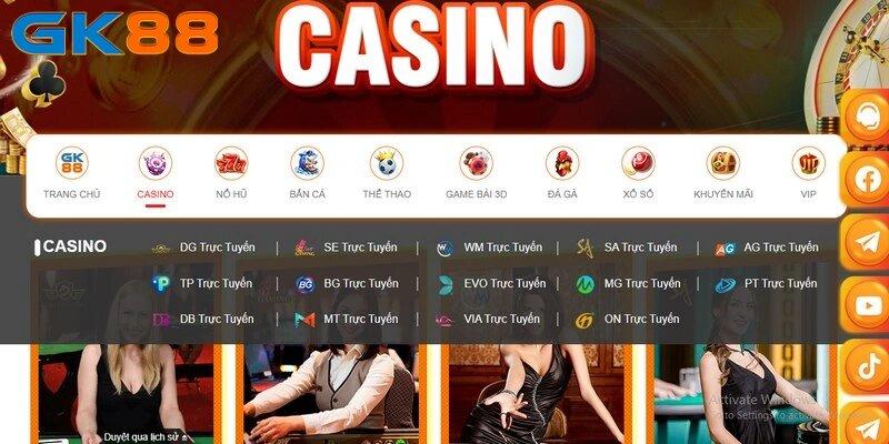 Casino GK88 - Địa chỉ cá cược xanh chín không thể bỏ lỡ